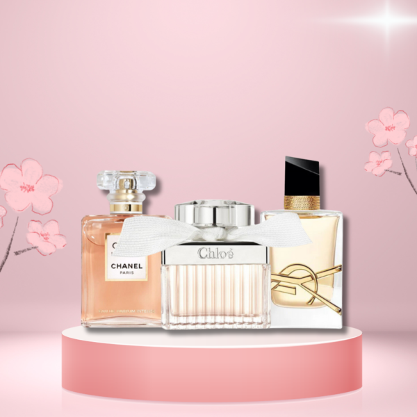 Set di 3 Profumi Coco Mademoiselle Chanel + Libre Yves Saint Laurent + Chloé Signature