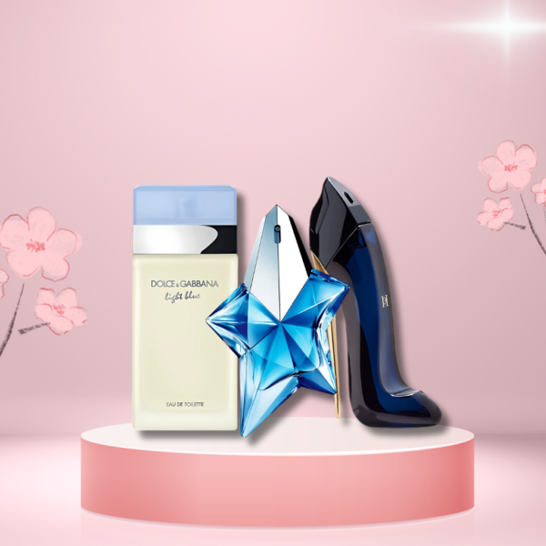 Set di 3 Profumi Light Blue + Good Girl + Angel 100ml
