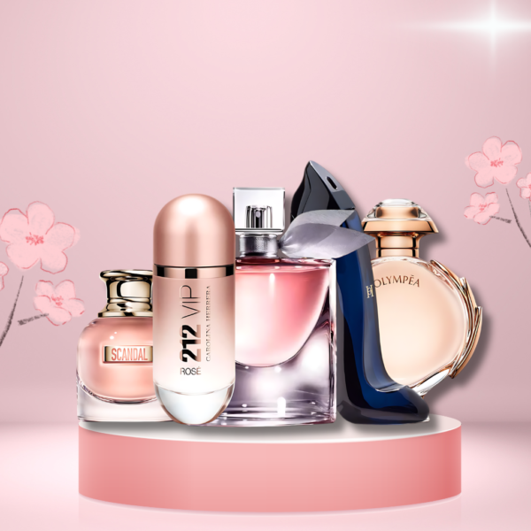Set di 5 Profumi 212 VIP Rosé + La Vie est Belle + Good Girl + Olympea 100ml