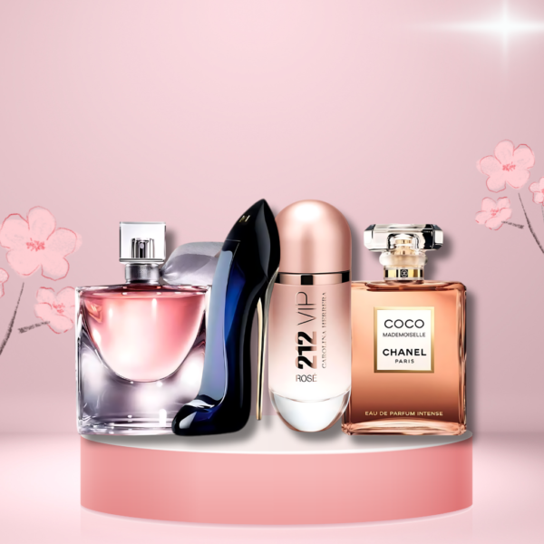 Set di 4 Profumi 212 VIP Rosé + La Vie est Belle + Mademoiselle + Good Girl 100ml