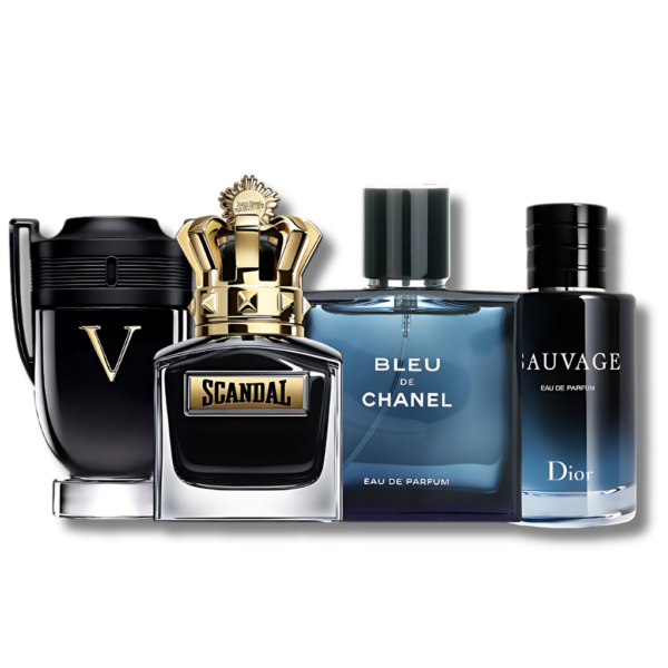 Set di 4 Profumi Sauvage + Scandal + Bleu de Chanel + Invictus 100ml - immagine 2