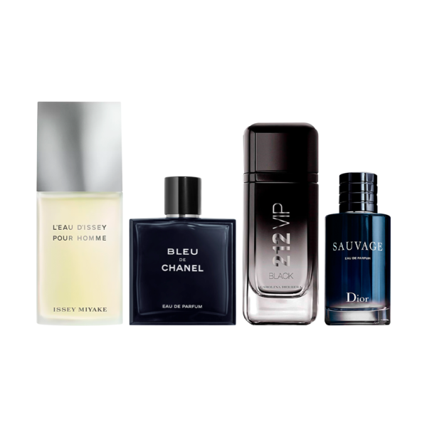 Set di 4 Profumi L'eau D'issey + Bleu de Chanel + 212 VIP Black + Sauvage 100ml - immagine 2