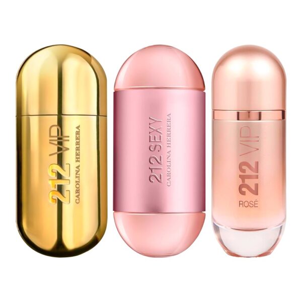 Set di 3 Profumi 212 VIP + 212 Sexy + 212 VIP Rosé 100ml - immagine 2