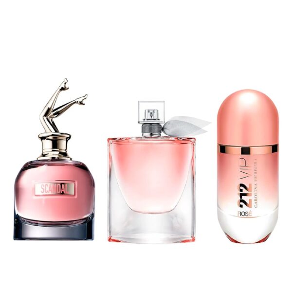 Set di 3 Profumi Scandal + La Vie Est Belle + 212 Rose 100ml - immagine 2
