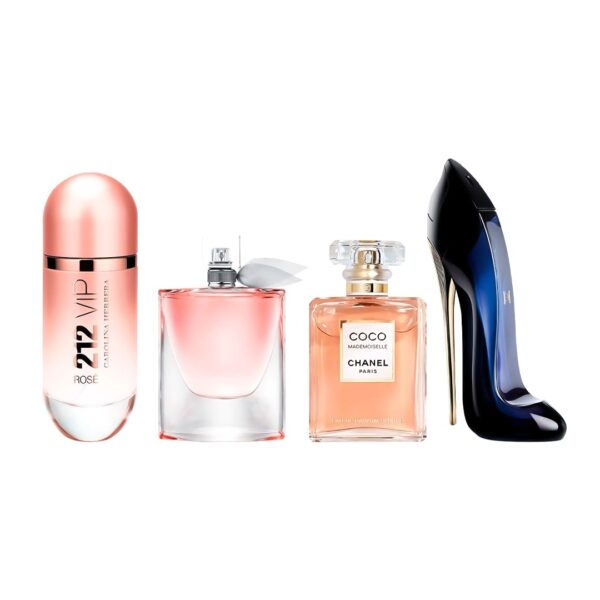 Set di 4 Profumi 212 VIP Rosé + La Vie est Belle + Mademoiselle + Good Girl 100ml - immagine 2