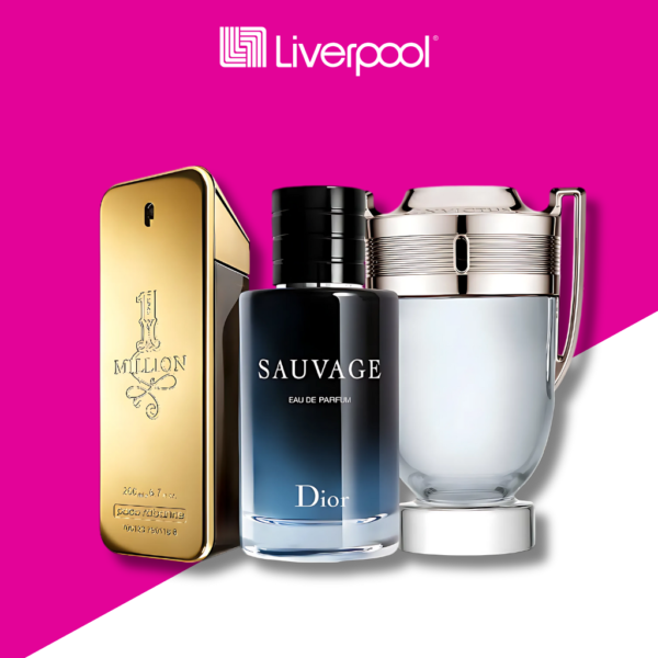 Set di 3 Profumi  Sauvage + Invictus + 1 Million  100ml