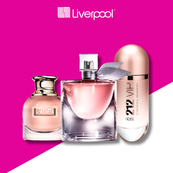 Set di 3 Profumi Scandal + La Vie Est Belle + 212 Rose 100ml