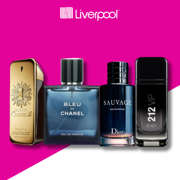 Set di 4 Profumi 1 Million + Bleu de Chanel + Sauvage + 212 VIP Black 100ml