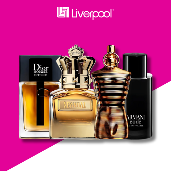 Set di 4 Profumi Dior Homme Intense + Scandal Absolu + Le Male Elixir + Armani Code 100ml