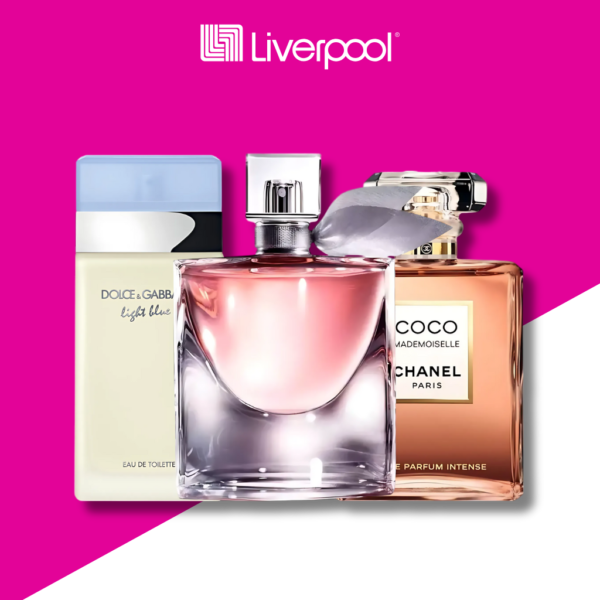 Set di 3 Profumi Light Blue + La Vie Est Belle + Mademoiselle 100ml