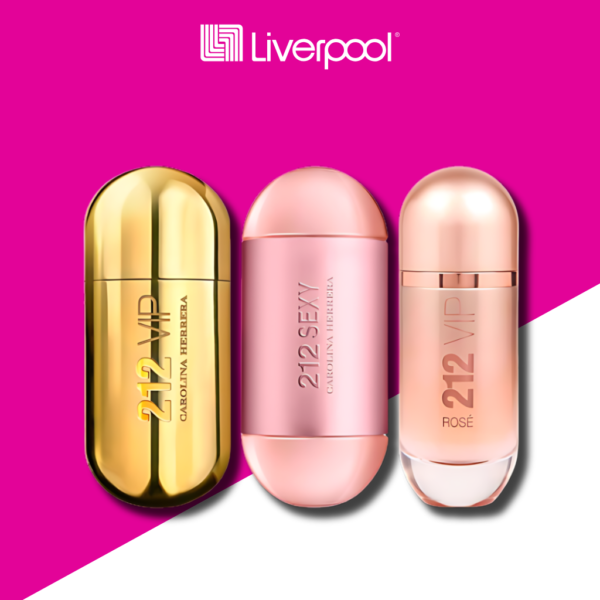 Set di 3 Profumi 212 VIP + 212 Sexy + 212 VIP Rosé 100ml