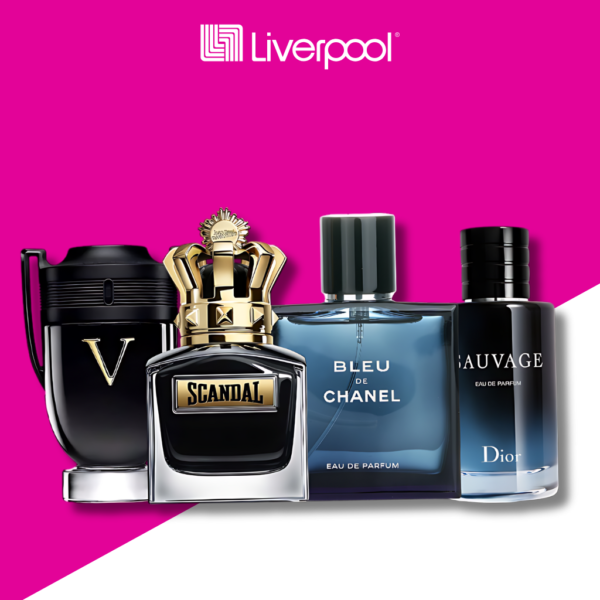 Set di 4 Profumi Sauvage + Scandal + Bleu de Chanel + Invictus 100ml