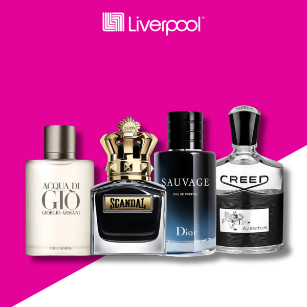 Set di 4 Profumi Sauvage + Scandal + Giorgi Armani + Creed 100ml