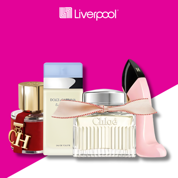 Set di 4 Profumi  Good Girl Blush + Chlóe + Light Blue + Carolina Herrera CH 100ML