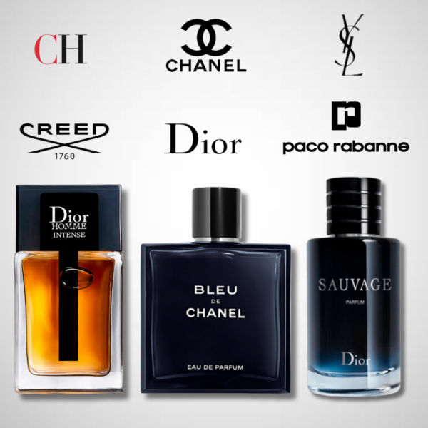 Set di 3 Profumi Dior homme intense + Sauvage + Bleu de Chanel 100ml