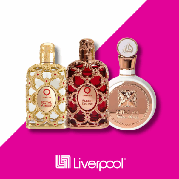 Set di 3 Profumi Royal Amber by Orientica + Amber Rouge by Orientica + Velvet Oud 100ml