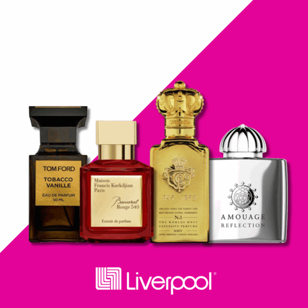 Set di 4 Profumi - Baccarat Rouge 540 + Tom Ford Tobacco Vanille + Amouage Reflection + Clive Christian No. 1 - 100ML